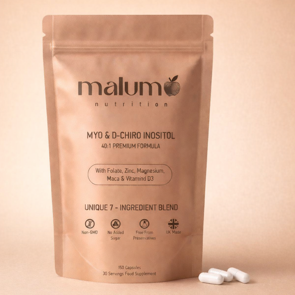 Malum Inositol Complex 40:1 Myo-Inositol, D-Chiro Inositol, 7-in-1, Zinc, Magnesium, Folate, Vitamin D3, Maca