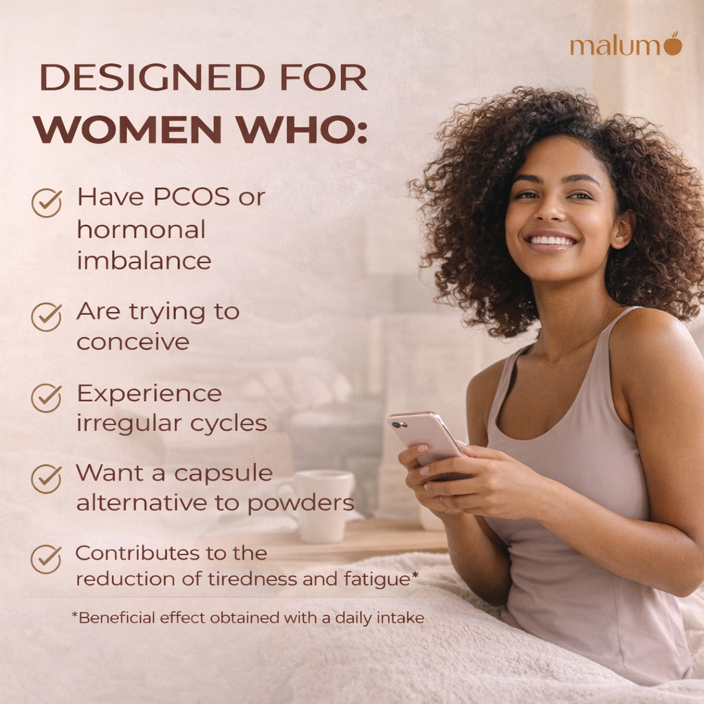 Malum Inositol Complex 40:1 Myo-Inositol, D-Chiro Inositol, 7-in-1, Zinc, Magnesium, Folate, Vitamin D3, Maca